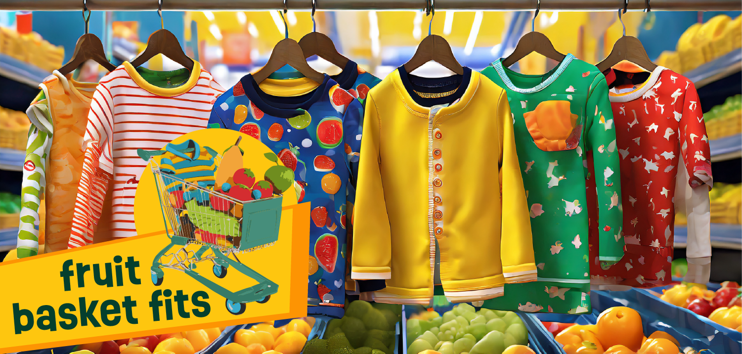 Grocery store with clothes